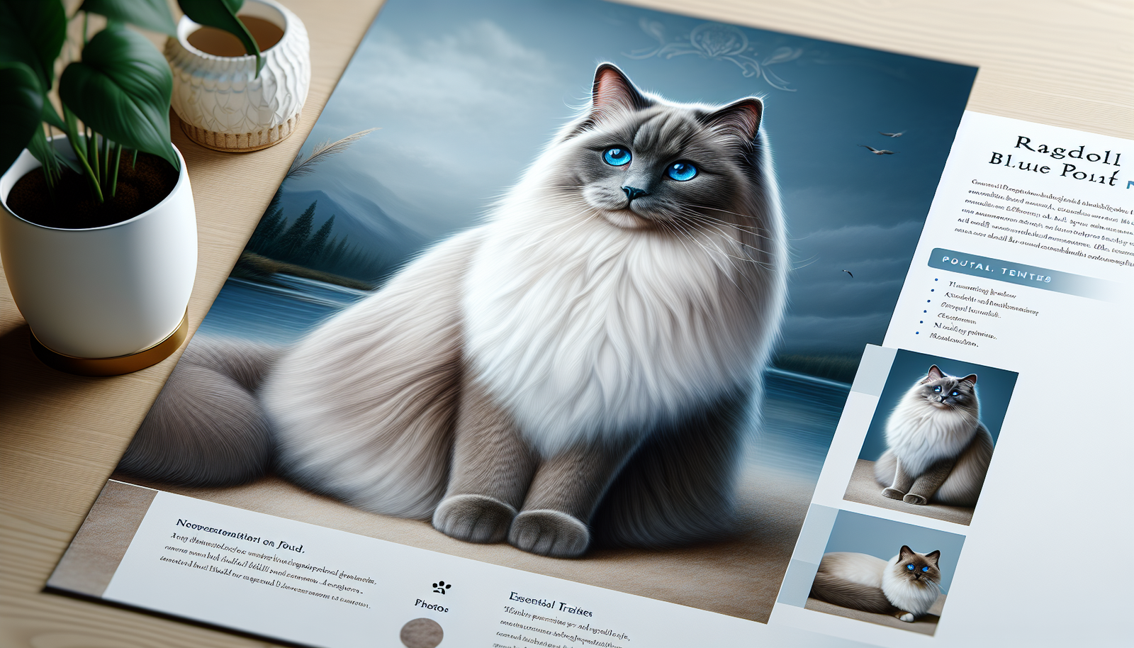 Race de chat Ragdoll Blue Point : Informations, photos, tempérament et traits caractéristiques - Passion Chat